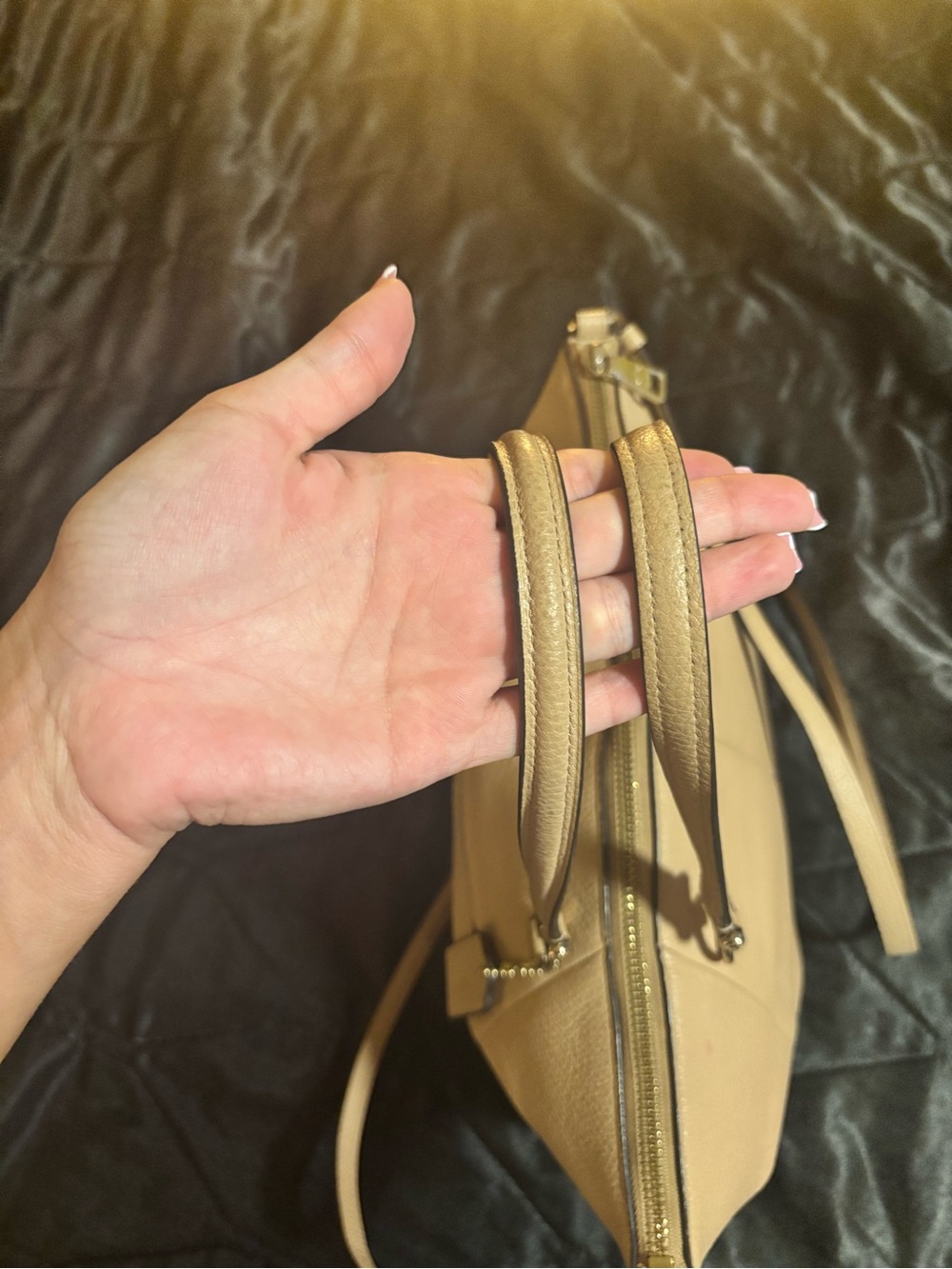 Coach Pebble Leather Satchel in Taupe - Picture 7 of 15
